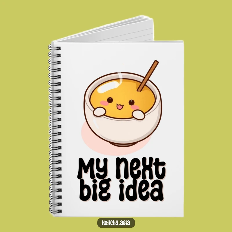 Funny Hojicha Cup Notebook - Enthusiastic Stirrer Journal for Gifts